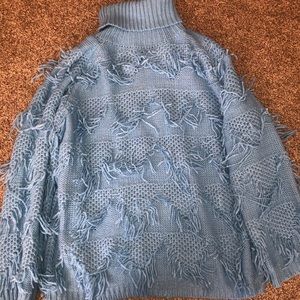Knit blue sweater